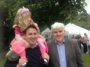 Pictured with my daughter Alma and Mayor of Clare Pat Daly at the Clarecastle Regatta last weekend.